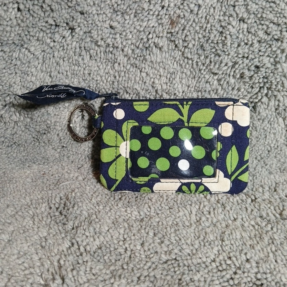 Vera Bradley Zip ID Case in the "Lucky You" floral pattern